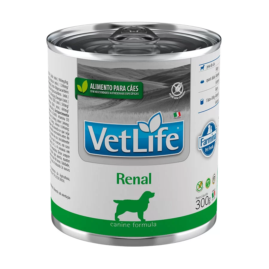 Ração Úmida Farmina Vet Life Renal para Cães 300g